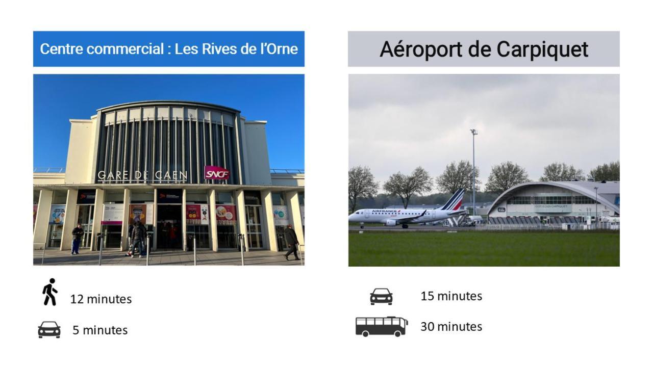 Cocon Cosy Et Verdoyant - Private Parking, Breakfast, Wifi, Netflix Caen Bagian luar foto